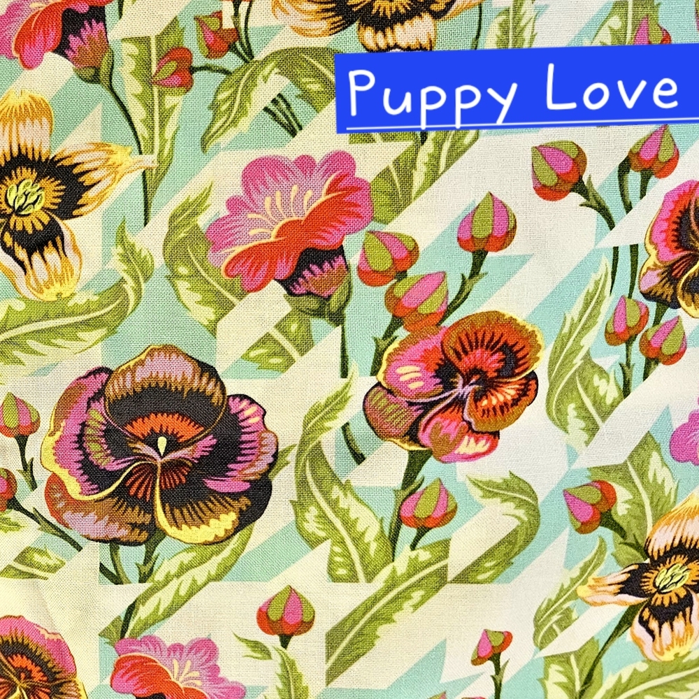 Puppy Love Untamed Floral Pattern Fabric